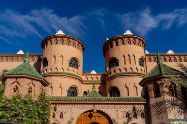 Typical old Moroccan architecture in the city of Ouarzazate, Morocco, Africa