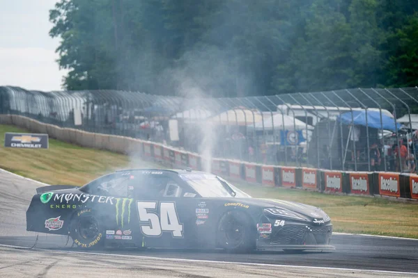 July 2022 Elkhart Lake Usa Gibbs Celebrates His Win Nascar — Fotografia de Stock