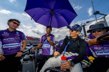 TAKUMA SATO (51) of Tokyo, Japan qualifies for the Bommarito Automotive Group 500 at the World Wide Technology Raceway in Madison, IL, USA.