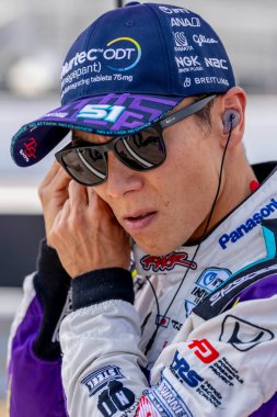 TAKUMA SATO (51) of Tokyo, Japan qualifies for the Bommarito Automotive Group 500 at the World Wide Technology Raceway in Madison, IL, USA.