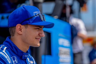 ALEX PALOU (10) of Barcelona, Spain qualifies for the Bommarito Automotive Group 500 at the World Wide Technology Raceway in Madison, IL, USA.