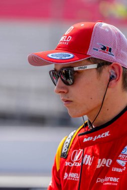 CHRISTIAN LUNDGAARD (30) (R) of Hedensted, Denmark qualifies for the Bommarito Automotive Group 500 at the World Wide Technology Raceway in Madison, IL, USA.