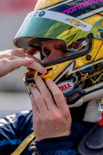 Conor Daly Noblesville Indiana Qualifies Bommarito Automotive Group 500 World — Stok fotoğraf