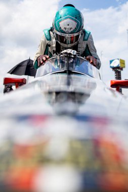 DALTON KELLETT (4) of Stouffville, Canada qualifies for the Bommarito Automotive Group 500 at World Wide Technology Raceway in Madison, IL, USA.