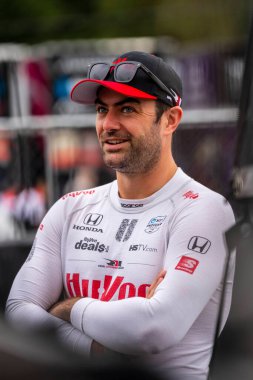 JACK HARVEY (45) of Bassingham, England prepares to practice for the Grand Prix of Portland at the Portland International Raceway in Portland OR.