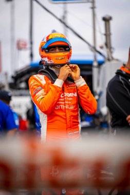 RINUS VEEKAY (21) of Hoofddorp, Netherlands prepares to practice for the Grand Prix of Portland at the Portland International Raceway in Portland OR.