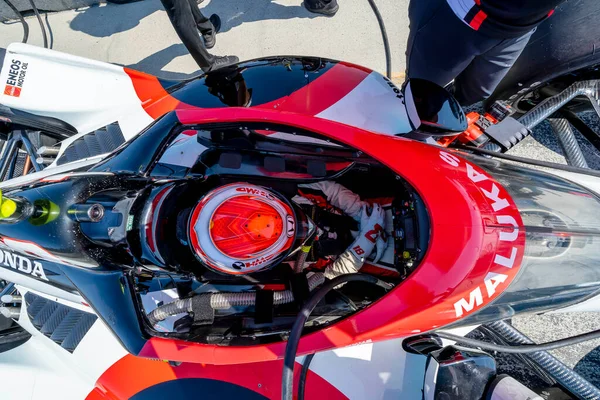 David Malukas Chicago Illinois Une Coche Para Gran Premio Firestone — Foto de Stock