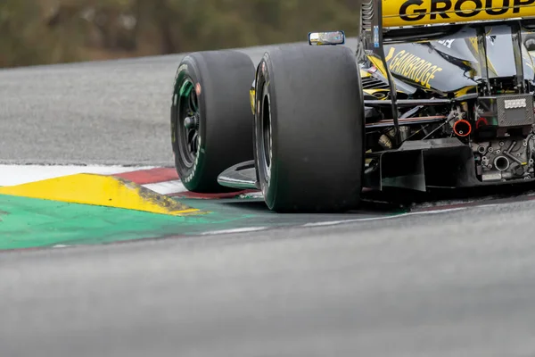 Colton Herta Valencia California Viaja Través Los Giros Durante Una — Foto de Stock