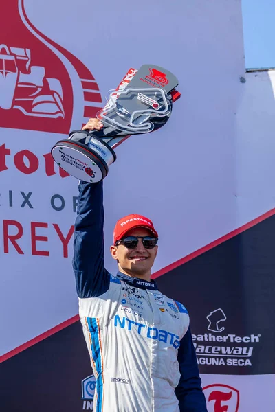 西班牙巴塞罗那的Alex Palou 在美国加利福尼亚州蒙特里的拉古纳赛马场 Laguna Seca 赢得了蒙特里火石大奖赛 — 图库照片