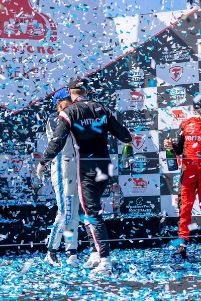 Alex Palou Barcelona Spain Wins Firestone Grand Prix Monterey Weathertech — Stock Photo, Image