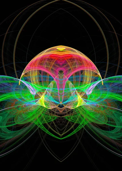 Veelkleurige fractal. — Stockfoto