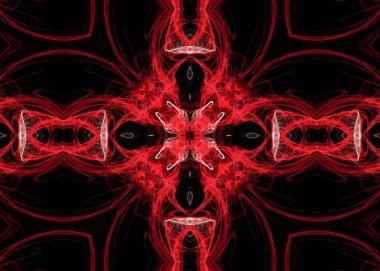 çok renkli fractal.