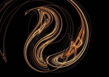 bir fraktal grafik gösterimi.