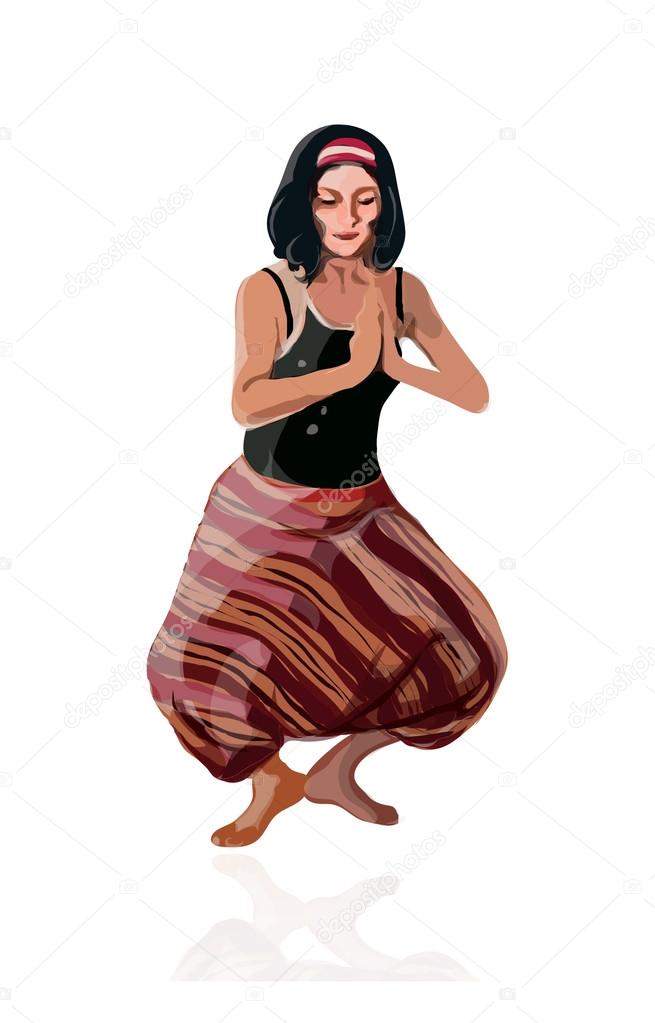 Woman yogi.