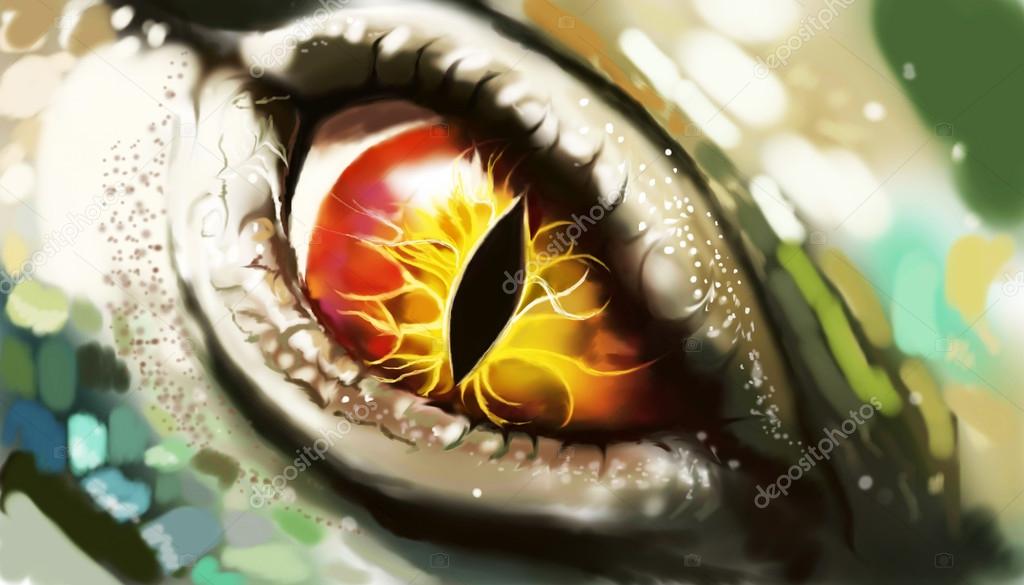 Eye of lizard