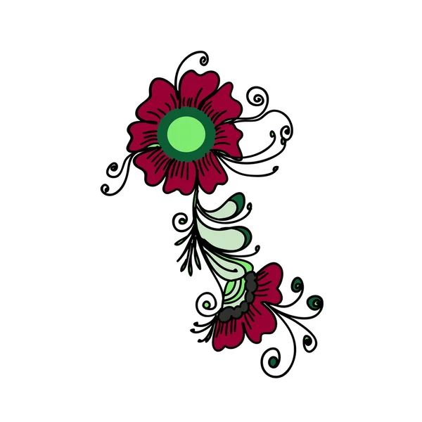 Patern floral . — Archivo Imágenes Vectoriales