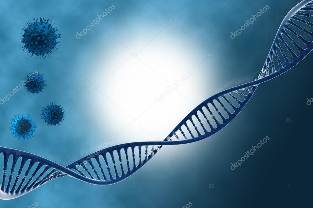 DNA in beautiful background