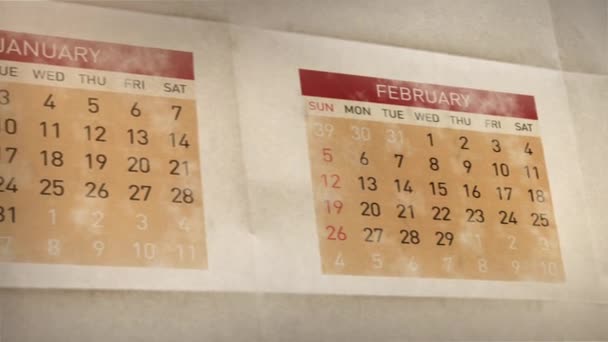 Calendario — Video Stock