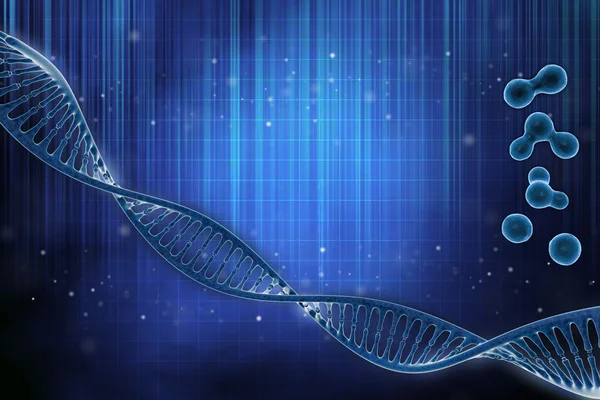 DNA v krásném pozadí — Stock fotografie