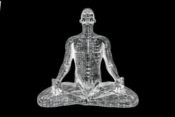 Chakra-Meditation — Stockfoto