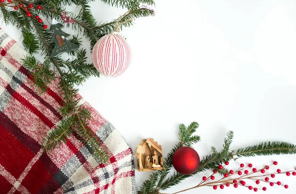 Noel arka plan beyaz boşluk ile 