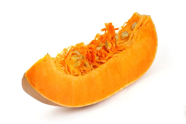 Slice of pumpkin isolated on white background — Stock Photo, Image