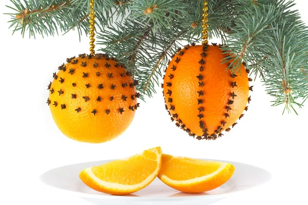 Naranjas de Navidad — Foto de Stock