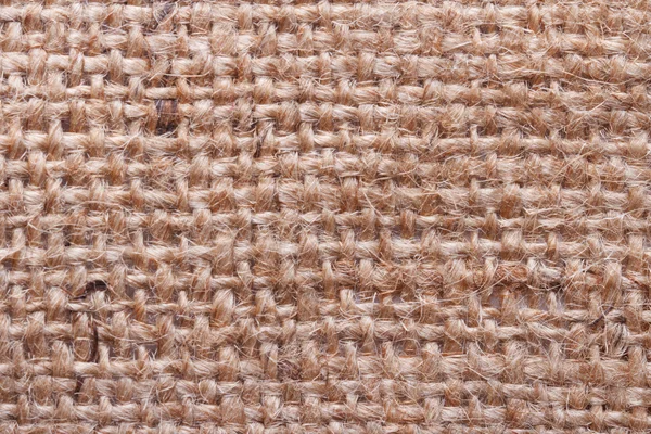 Brown burlap texture close up — Stock Photo, Image