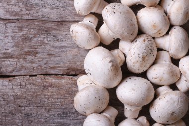 eski ahşap masa tarihinde temiz petrol. Üstten Görünüm