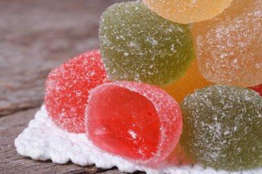 çok renkli marmelat