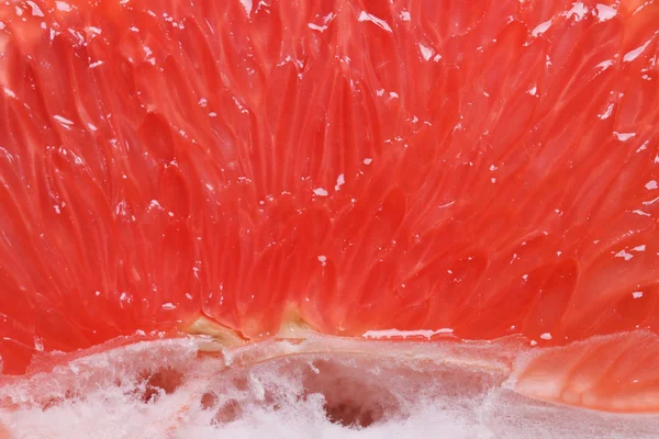 Texture de pulpe de pamplemousse rouge. horizontal — Photo
