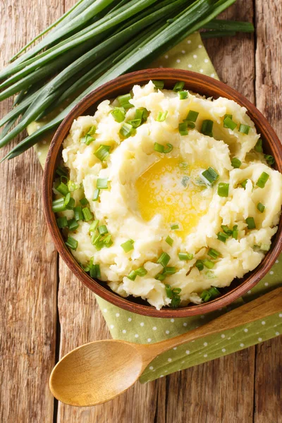 Campione Tradizionale Irlandese Contorno Facile Fatto Con Patate Cipolle Verdi — Foto Stock