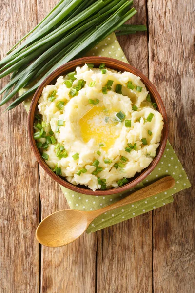 Champ Ist Ein Irisches Gericht Aus Kartoffelpüree Mit Schalotten Butter — Stockfoto