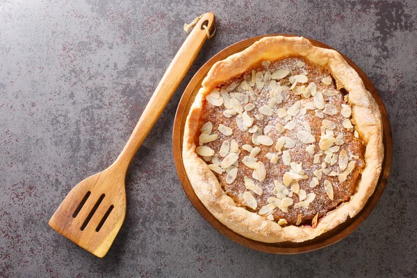 Bakewell Pudding Sweet Tart Crisp Pastry Case Filled Sweet Almond — Stock Photo, Image