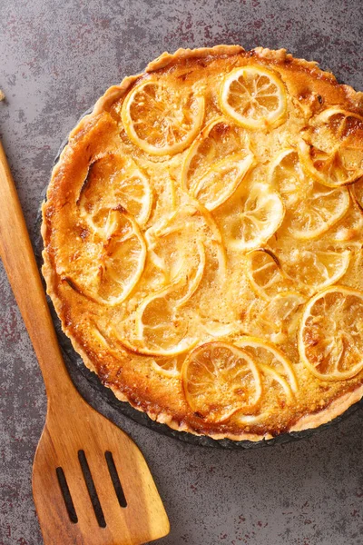 Shaker Lemon Pie Est Meilleure Tarte Printemps Avec Une Crème — Photo