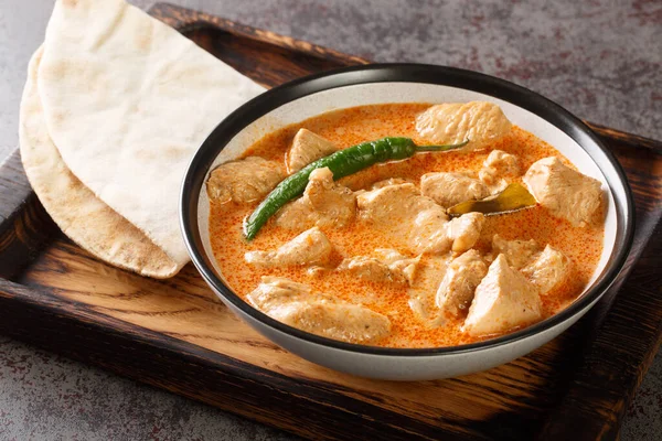 Picante Kukul Mas Pechuga Pollo Curry Con Leche Coco Especias — Foto de Stock