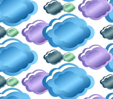 Wallpaper with clouds clipart