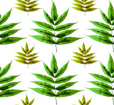 Yapraklı desen, vektör