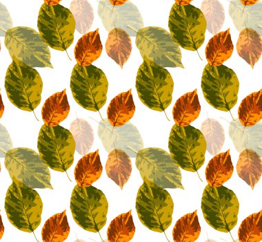 yaprakları ile desen