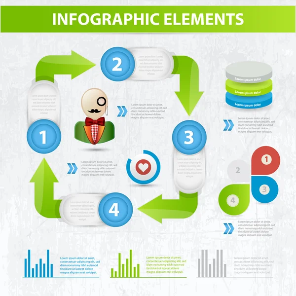 Set elements of infographics — Stock Vector