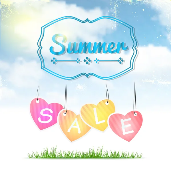 Summer Sale Poster — Stock Vector