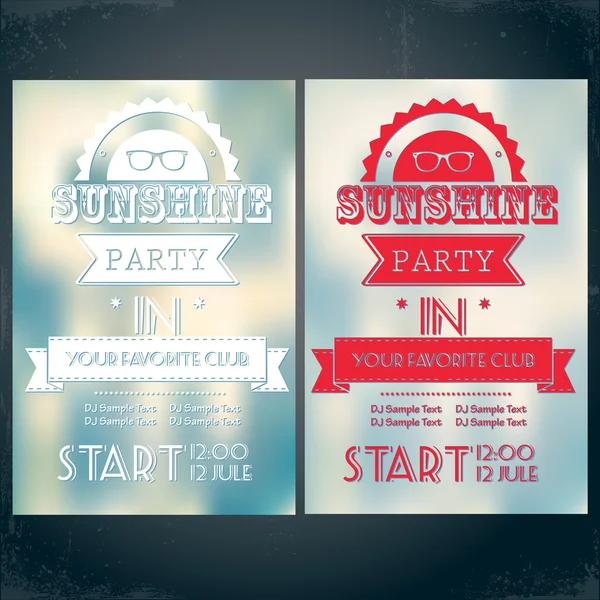 parti el ilanı. vektör