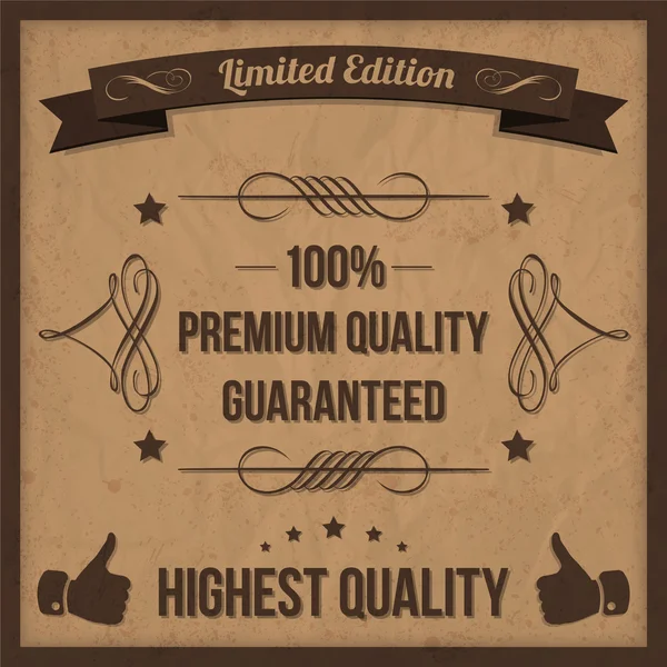 Premium Quality — Stock Vector