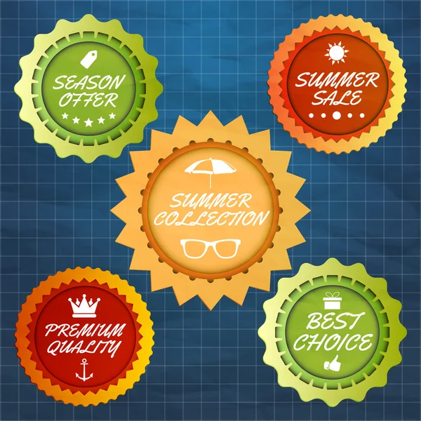 Summer sale web collection — Stock Vector