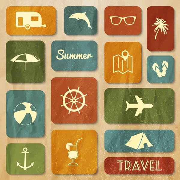 Travel web collection — Stock Vector