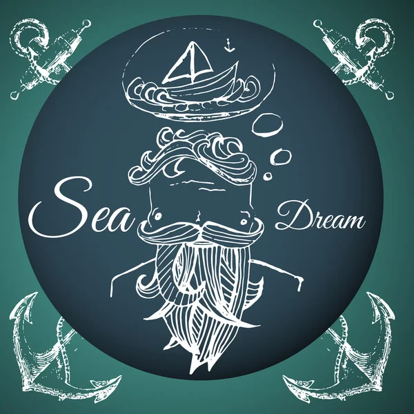 Sea dream — Stock Vector