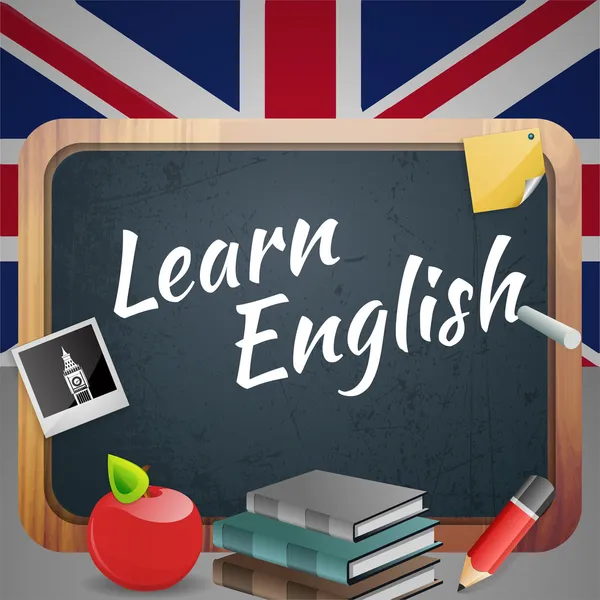 Apprendre l'anglais — Image vectorielle