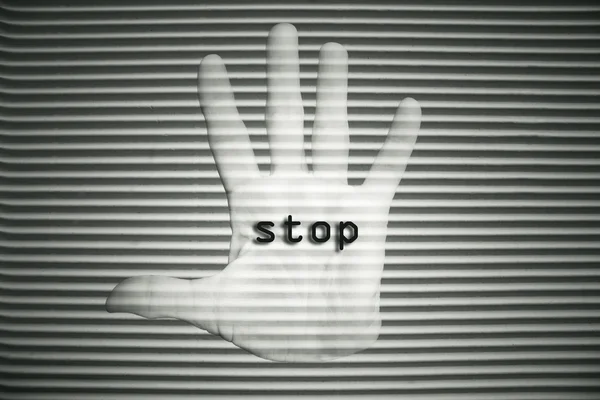 Ręcznie Zatrzymaj — Zdjęcie stockowe