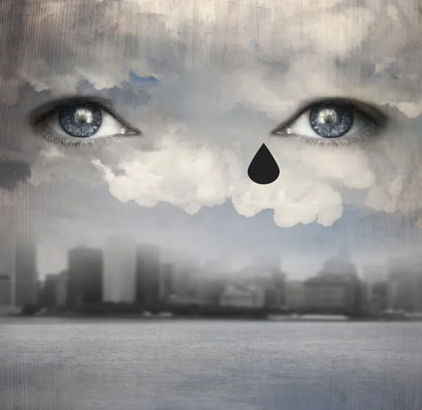 Βροχή δάκρυα — Φωτογραφία Αρχείου