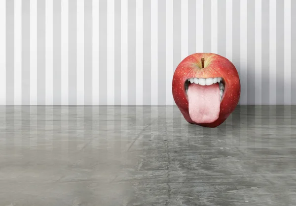 Смішні apple Стокове Фото
